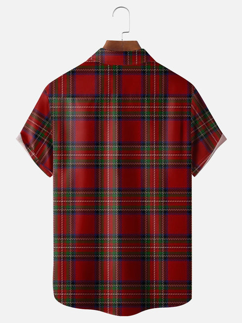 Men's Christmas Funny Graphic Short Sleeve Hawaiian Shirt